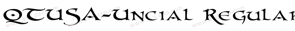 QTUSA-Uncial Regular字体转换